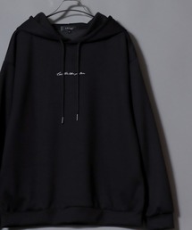 ANPAS Exclusive Ponte Chest-Embroidered Pullover Hoodie / アンパス別注 ポンチ 胸刺繍プルパーカー メンズ レディース スウェット プルオーバー フーディー オーバーサイズ