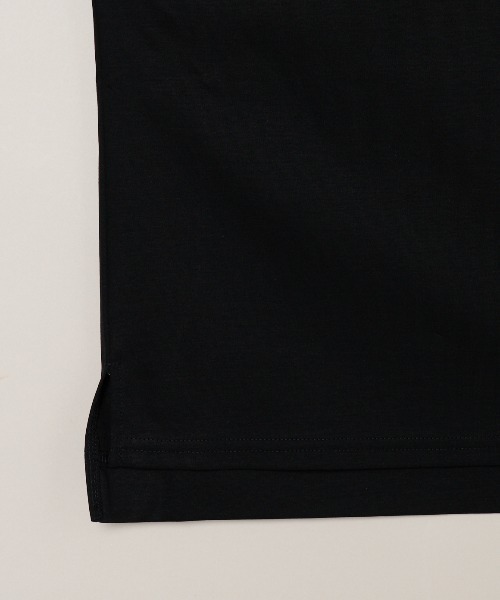 three dots(スリードッツ)の「シルケンジャージー ハーフスリーブトップス(Tシャツ/カットソー・レディース・ブルー系その他/ホワイト/ブラック・SMALL)」の8枚目の写真