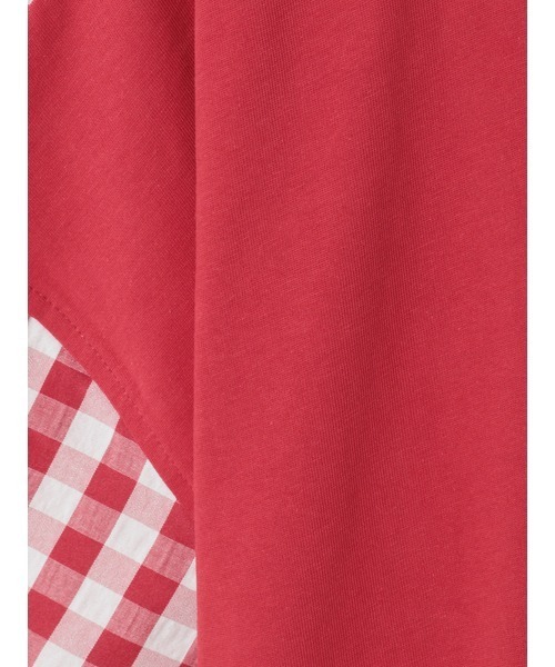 PINK HOUSE(ピンクハウス)の「ロゴプリントギンガムチェック×無地カットソー(Tシャツ/カットソー・レディース・レッド系/ブラック系/ピンク系/ブルー系・フリー)」の12枚目の写真
