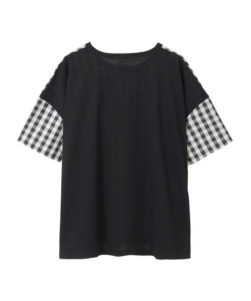 PINK HOUSE(ピンクハウス)の「ロゴプリントギンガムチェック×無地カットソー(Tシャツ/カットソー・レディース・レッド系/ブラック系/ピンク系/ブルー系・フリー)」の15枚目の写真