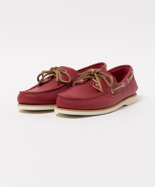 Timberland(ティンバーランド)の「<Timberland> 2EYE CLASSIC/シューズ(モカシン/デッキシューズ・メンズ・レッド・26cm/27cm)」の2枚目の写真