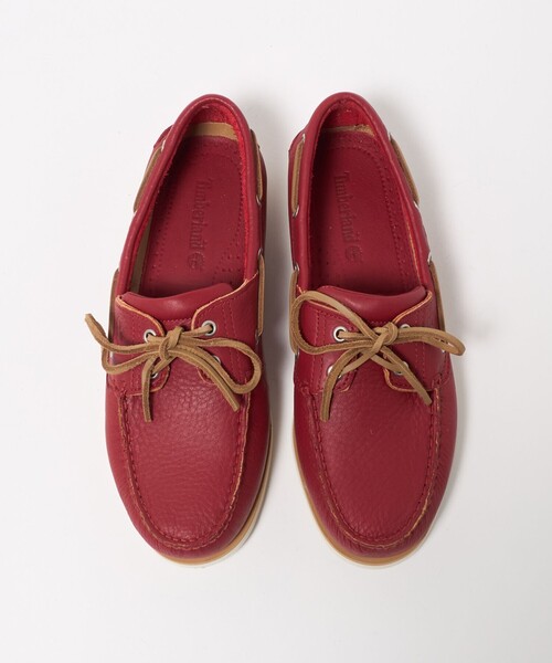 Timberland(ティンバーランド)の「<Timberland> 2EYE CLASSIC/シューズ(モカシン/デッキシューズ・メンズ・レッド・26cm/27cm)」の3枚目の写真