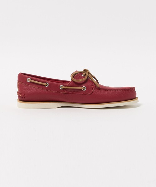 Timberland(ティンバーランド)の「<Timberland> 2EYE CLASSIC/シューズ(モカシン/デッキシューズ・メンズ・レッド・26cm/27cm)」の4枚目の写真