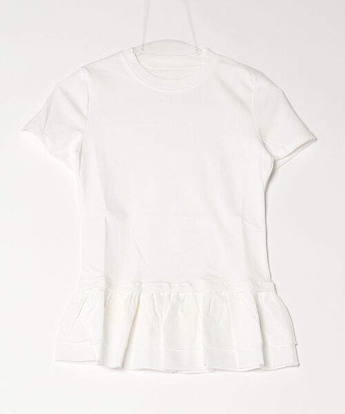 gossip！ロサンゼルス（ゴシップロサンゼルス）の「YUGA　ボリュームフリル　ペプラムTシャツ（Tシャツ/カットソー・レディース・ホワイト・L/M）」の9枚目の写真