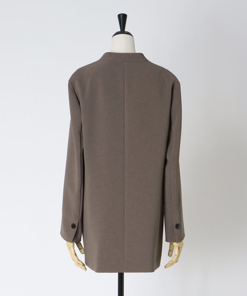 DRESSLAVE（ドレスレイブ）の「【B7/ベーセッツ】nocollar jacket(ノーカラージャケット)（ノーカラージャケット・レディース・ネイビー/ブラウン・38）」の14枚目の写真
