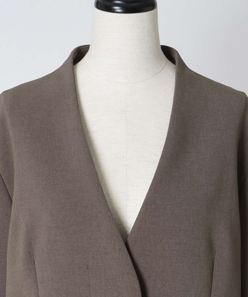 DRESSLAVE（ドレスレイブ）の「【B7/ベーセッツ】nocollar jacket(ノーカラージャケット)（ノーカラージャケット・レディース・ネイビー/ブラウン・38）」の15枚目の写真