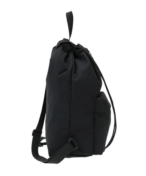 Manhattan Portage(マンハッタンポーテージ)の「HOUSTON DRAWSTRING BAG RIPSTOP TASLAN NYLON CCC(バックパック/リュック・メンズ・ブラック・MEDIUM)」の3枚目の写真