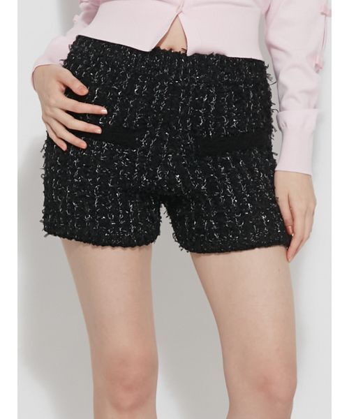 FURFUR(ファーファー)の「ファンシーツイードニットパンツ(その他パンツ・レディース・ライトブルー/ブラック/アイボリー・F)」の3枚目の写真