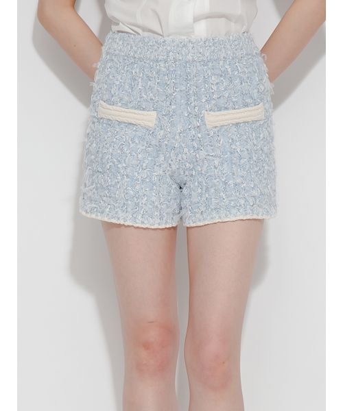 FURFUR(ファーファー)の「ファンシーツイードニットパンツ(その他パンツ・レディース・ライトブルー/ブラック/アイボリー・F)」の6枚目の写真