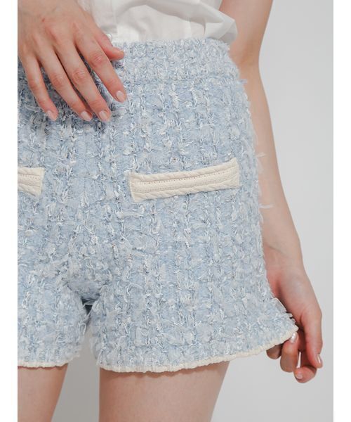 FURFUR(ファーファー)の「ファンシーツイードニットパンツ(その他パンツ・レディース・ライトブルー/ブラック/アイボリー・F)」の11枚目の写真