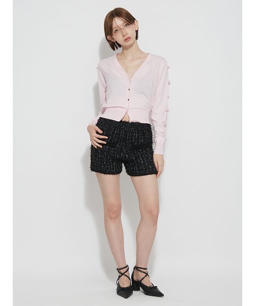 FURFUR(ファーファー)の「ファンシーツイードニットパンツ(その他パンツ・レディース・ライトブルー/ブラック/アイボリー・F)」の14枚目の写真