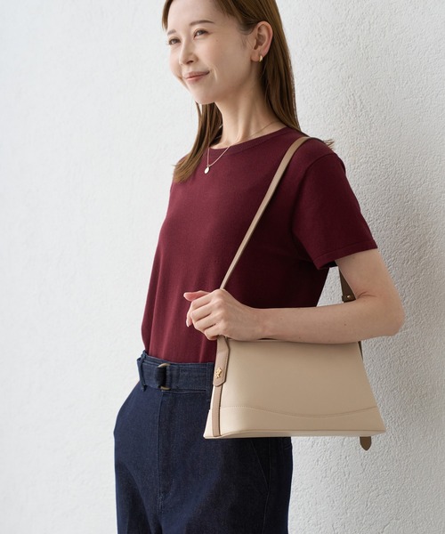ROPE' PICNIC(ロペピクニック)の「me fit BAG フィットワイド ショルダーバッグ/2WAY(ショルダーバッグ・レディース・キナリ/ブラック・FREE)」の21枚目の写真