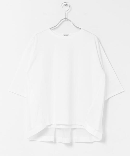URBAN RESEARCH DOORS(アーバンリサーチドアーズ)の「バックシアー切替プルオーバー(Tシャツ/カットソー・レディース・ネイビー/オフホワイト・FREE)」の10枚目の写真