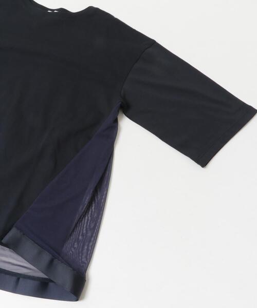 URBAN RESEARCH DOORS(アーバンリサーチドアーズ)の「バックシアー切替プルオーバー(Tシャツ/カットソー・レディース・ネイビー/オフホワイト・FREE)」の20枚目の写真