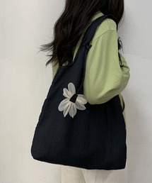Mignonjour/フラワーチャーム付きパステルトートバッグ M2959