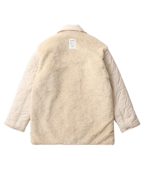 MILKFED.（ミルクフェド）の「REVERSIBLE QUILTED LOGO LONG COAT（その他アウター・レディース・ブラック/オフホワイト/オリーブ・S/M）」の17枚目の写真