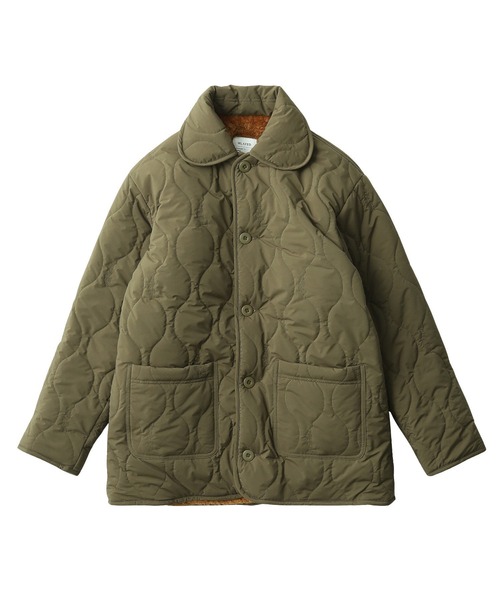 MILKFED.（ミルクフェド）の「REVERSIBLE QUILTED LOGO LONG COAT（その他アウター・レディース・ブラック/オフホワイト/オリーブ・S/M）」の13枚目の写真