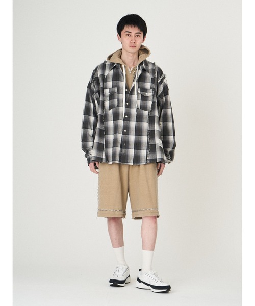 DISCOVERED（ディスカバード）の「SWITCH NEL SHIRTS（シャツ/ブラウス・メンズ・ブラック・SMALL/LARGE）」の2枚目の写真