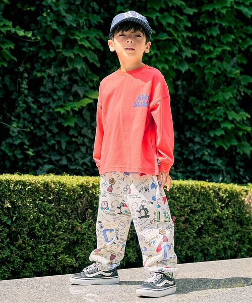 F.O.KIDS(エフオーキッズ)の「バックプリントロンT(Tシャツ/カットソー・キッズ・レインボー/ブラック/ピンク/ライム/オフホワイト・140/150/110/100/120/130/90/80)」の11枚目の写真