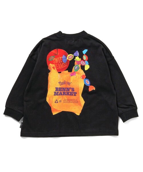 F.O.KIDS(エフオーキッズ)の「バックプリントロンT(Tシャツ/カットソー・キッズ・レインボー/ブラック/ピンク/ライム/オフホワイト・140/150/110/100/120/130/90/80)」の13枚目の写真