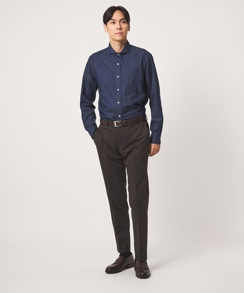 A DAY IN THE LIFE UNITED ARROWS（アデイインザライフユナイテッドアローズ）の「インディゴツイル カッタウェイカラーシャツ＜A DAY IN THE LIFE＞（シャツ/ブラウス・メンズ・コバルトブルー/ロイヤルブルー・L/M/S/XL）」の17枚目の写真