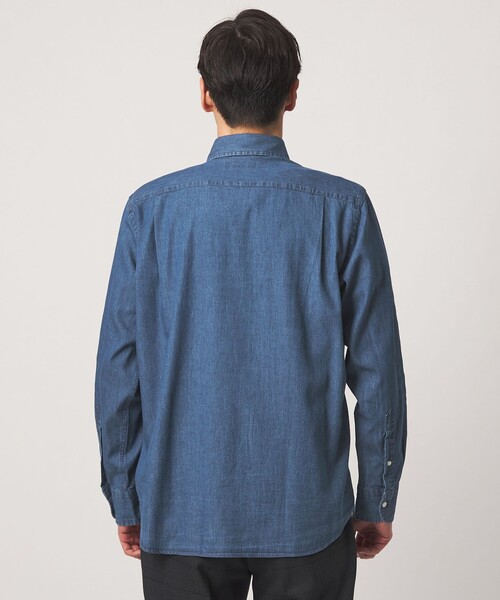 A DAY IN THE LIFE UNITED ARROWS（アデイインザライフユナイテッドアローズ）の「インディゴツイル カッタウェイカラーシャツ＜A DAY IN THE LIFE＞（シャツ/ブラウス・メンズ・コバルトブルー/ロイヤルブルー・L/M/S/XL）」の21枚目の写真
