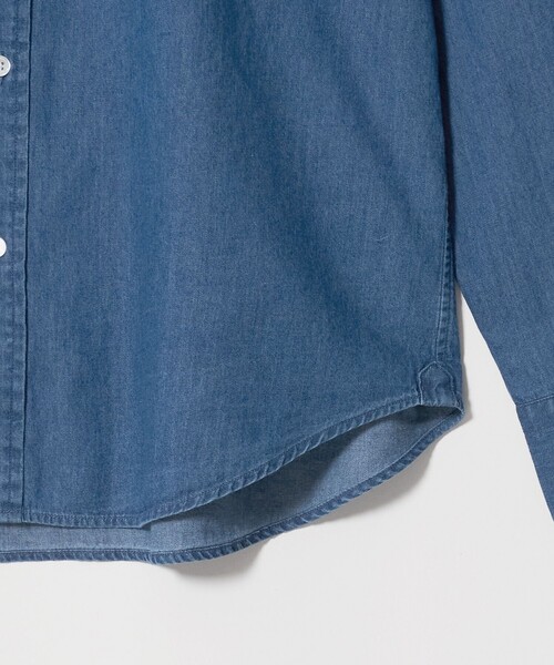 A DAY IN THE LIFE UNITED ARROWS（アデイインザライフユナイテッドアローズ）の「インディゴツイル カッタウェイカラーシャツ＜A DAY IN THE LIFE＞（シャツ/ブラウス・メンズ・コバルトブルー/ロイヤルブルー・L/M/S/XL）」の5枚目の写真