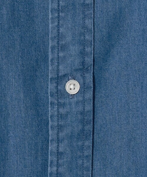 A DAY IN THE LIFE UNITED ARROWS（アデイインザライフユナイテッドアローズ）の「インディゴツイル カッタウェイカラーシャツ＜A DAY IN THE LIFE＞（シャツ/ブラウス・メンズ・コバルトブルー/ロイヤルブルー・L/M/S/XL）」の6枚目の写真