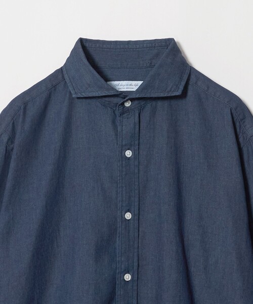 A DAY IN THE LIFE UNITED ARROWS（アデイインザライフユナイテッドアローズ）の「インディゴツイル カッタウェイカラーシャツ＜A DAY IN THE LIFE＞（シャツ/ブラウス・メンズ・コバルトブルー/ロイヤルブルー・L/M/S/XL）」の10枚目の写真