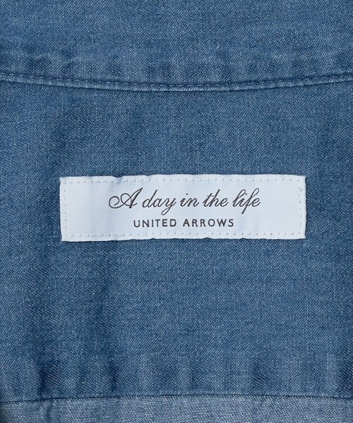 A DAY IN THE LIFE UNITED ARROWS（アデイインザライフユナイテッドアローズ）の「インディゴツイル カッタウェイカラーシャツ＜A DAY IN THE LIFE＞（シャツ/ブラウス・メンズ・コバルトブルー/ロイヤルブルー・L/M/S/XL）」の12枚目の写真