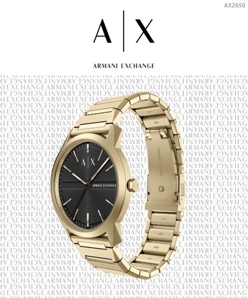 ARMANI EXCHANGE(アルマーニエクスチェンジ)の「アルマーニ・エクスチェンジ 腕時計 メンズ アナログ ステンレス AX2650(アナログ腕時計・メンズ・ゴールド・FREE)」の9枚目の写真