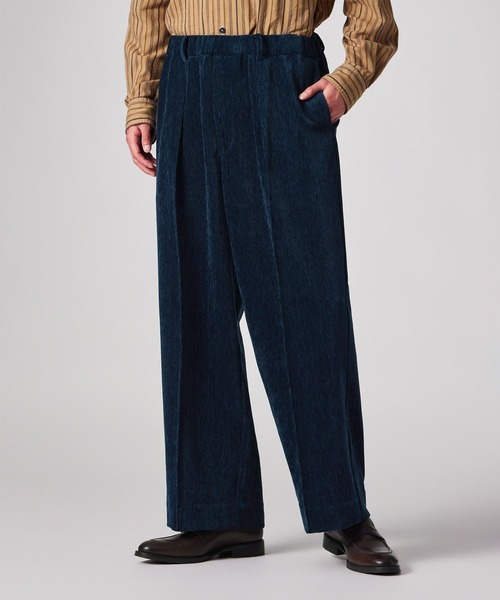 PS Paul Smith(ピーエスポールスミス)の「カットベロア バギーパンツ / 262721 EXTR01(その他パンツ・メンズ・ネイビー/ブラウン/グレー/ワインレッド・SMALL/MEDIUM)」の3枚目の写真