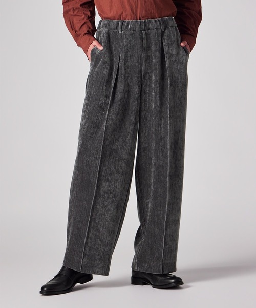 PS Paul Smith(ピーエスポールスミス)の「カットベロア バギーパンツ / 262721 EXTR01(その他パンツ・メンズ・ネイビー/ブラウン/グレー/ワインレッド・SMALL/MEDIUM)」の1枚目の写真
