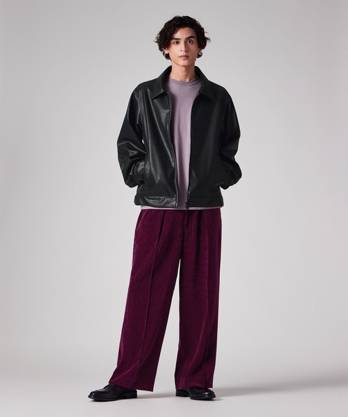 PS Paul Smith(ピーエスポールスミス)の「カットベロア バギーパンツ / 262721 EXTR01(その他パンツ・メンズ・ネイビー/ブラウン/グレー/ワインレッド・SMALL/MEDIUM)」の4枚目の写真