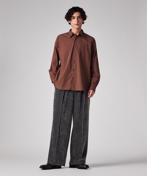 PS Paul Smith(ピーエスポールスミス)の「カットベロア バギーパンツ / 262721 EXTR01(その他パンツ・メンズ・ネイビー/ブラウン/グレー/ワインレッド・SMALL/MEDIUM)」の5枚目の写真