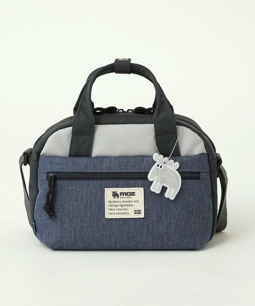 moz(モズ)の「【moz(モズ)】2WAYミニボストン ショルダー ハンドバッグ ZZEI-35(ショルダーバッグ・レディース・ブラック/オレンジ系/トリコロール/グレー×サックスブルー/ネイビー・ONE SIZE)」の22枚目の写真