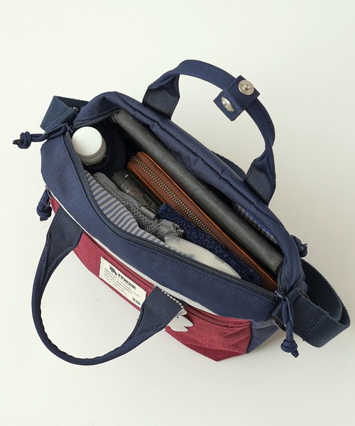 moz(モズ)の「【moz(モズ)】2WAYミニボストン ショルダー ハンドバッグ ZZEI-35(ショルダーバッグ・レディース・ブラック/オレンジ系/トリコロール/グレー×サックスブルー/ネイビー・ONE SIZE)」の13枚目の写真