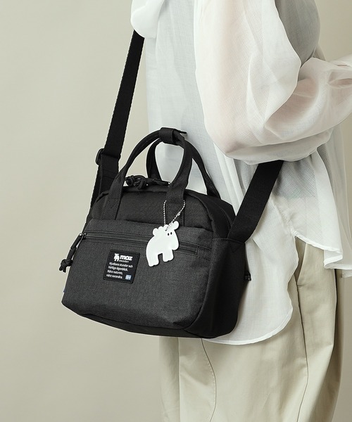 moz(モズ)の「【moz(モズ)】2WAYミニボストン ショルダー ハンドバッグ ZZEI-35(ショルダーバッグ・レディース・ブラック/オレンジ系/トリコロール/グレー×サックスブルー/ネイビー・ONE SIZE)」の10枚目の写真