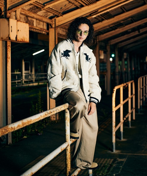 glamb（グラム）の「Gobelin Ska Jumper / ゴブランスカジャンパー（スカジャン・メンズ・ブラック/ブラウン/アイボリー・S/M/L）」の20枚目の写真