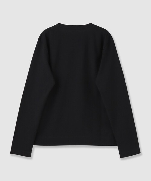 ANAYI（アナイ）の「コットン天竺ロングスリーブプルオーバー（Tシャツ/カットソー・レディース・ブラック/オフホワイト・38）」の6枚目の写真