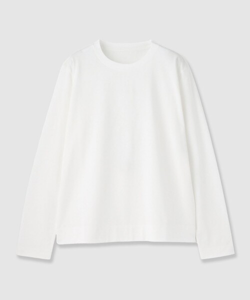 ANAYI（アナイ）の「コットン天竺ロングスリーブプルオーバー（Tシャツ/カットソー・レディース・ブラック/オフホワイト・38）」の10枚目の写真