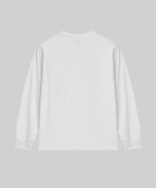 MUSINSA STANDARD KIDS（ムシンサスタンダードキッズ）の「リップカフスヘンリーネック長袖Tシャツ[ホワイト]（Tシャツ/カットソー・レディース・その他・130/120/140/150/160）」の4枚目の写真