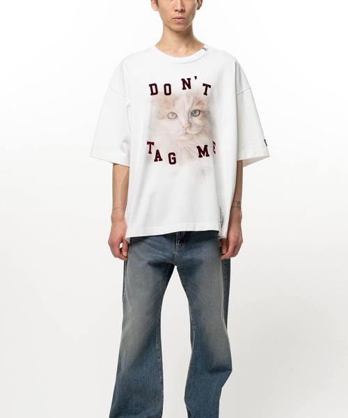 Maison MIHARA YASUHIRO(メゾンミハラヤスヒロ)の「【MIHARAYASUHIRO】CAT PRINTED TEE(Tシャツ/カットソー・メンズ・ブラック/ホワイト・48/44/46)」の3枚目の写真
