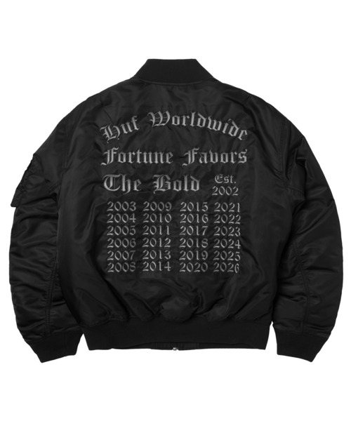 HUF（ハフ）の「OLYMPIA FLIGHT JACKET（ブルゾン・メンズ・ブラック・XXL/XL/L/M/S）」の16枚目の写真