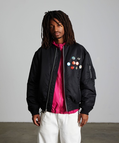 HUF（ハフ）の「OLYMPIA FLIGHT JACKET（ブルゾン・メンズ・ブラック・XXL/XL/L/M/S）」の17枚目の写真