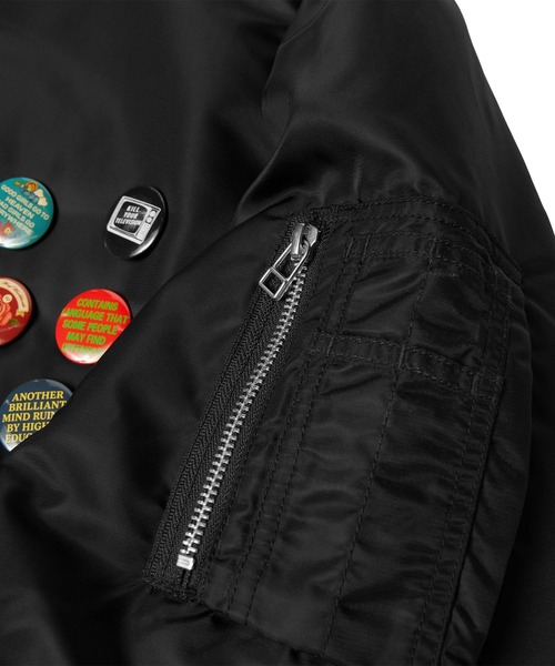 HUF（ハフ）の「OLYMPIA FLIGHT JACKET（ブルゾン・メンズ・ブラック・XXL/XL/L/M/S）」の8枚目の写真
