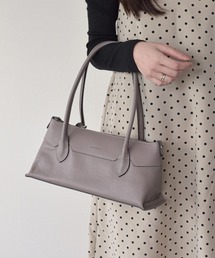 【RIPANI】スリムレザーハンドバッグ(Q66350)