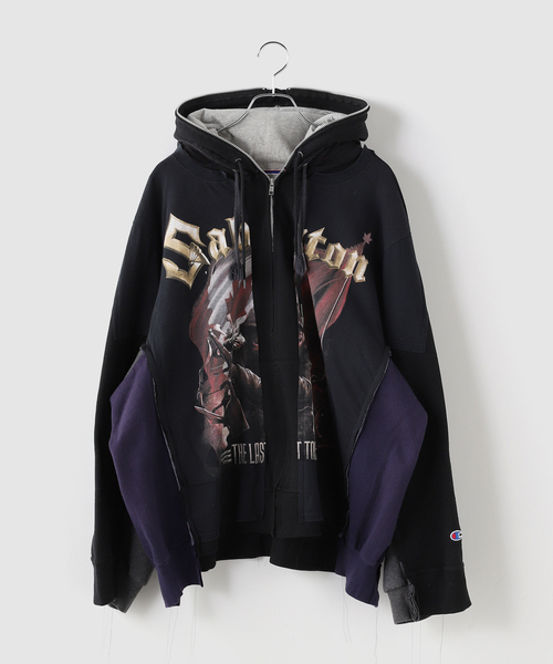 DISCOVERED / Diskabard Band Tee Sweat Hoodie — худи‑свитшот с принтом группы