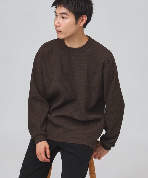 ティゴラ TIGORA ワッフルロングTシャツ（Tシャツ/カットソー