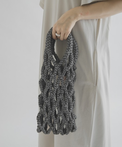 THE GOODLAND MARKET(ザグッドランドマーケット)の「PROJECT 1000 MESH BAG(ハンドバッグ・レディース・ライトブルー/ブラック/カーキ/ホワイト系その他/イエロー/ライトピンク・ONE)」の17枚目の写真